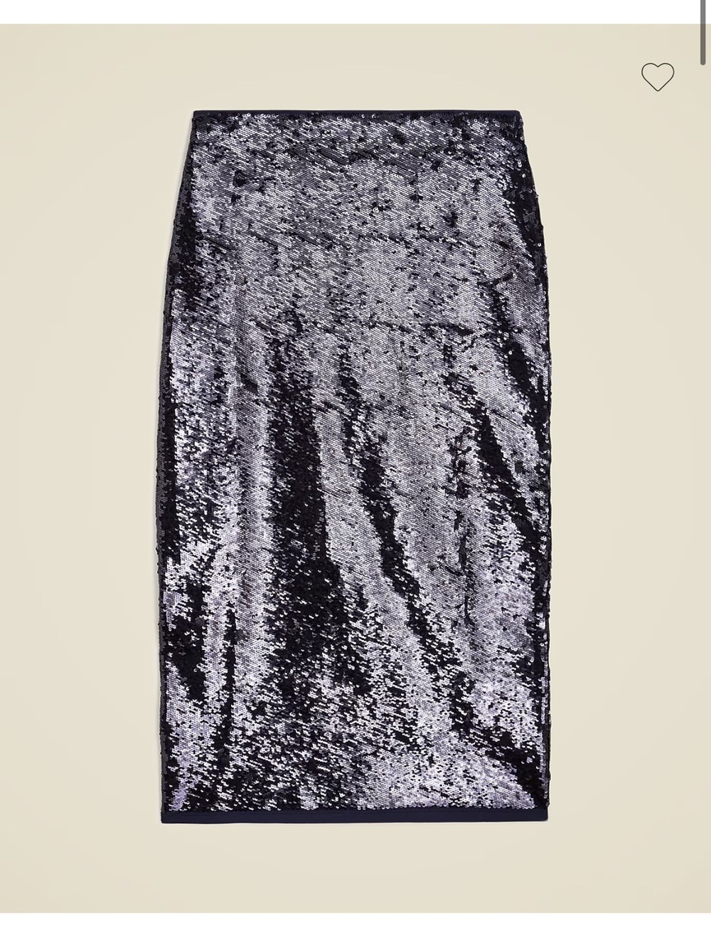 J Crew Collection Navy Sequin Pencil Skirt Plus 2x